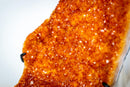 Small Madeira Citrine Geode Cluster – AAA-Grade, with Sparkly Golden Orange/Amber Druzy on Stand (2.0 Kg / 4.3 lb) - E2D Crystals & Minerals