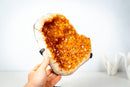 Golden Yellow Citrine Geode Cluster – Large Sparkling Crystal Druzy (5.4 Kg / 12.0 lb) - E2D Crystals & Minerals