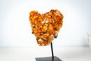 AAA Madeira Citrine Crystal Cluster – Large Gemmy Golden-Orange Points on Stand (4.1 Kg / 9.0 lb) - E2D Crystals & Minerals