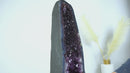 AAA Amethyst Geode Cathedral with Deep and Dark Purple Amethyst on Rare Blue Agate Matrix
