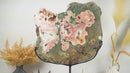 Rare Pink Amethyst with Green Jasper Geode Slab and Pink Druzy - High Quality, 6.7 Kg - 14.8 lb