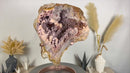 AAA Natural Pink Amethyst Geode with Sparkly Rose Amethyst Druzy