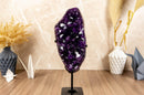 Amethyst Geode Cluster with AAA Dark Purple Grape Jelly Amethyst Points collective