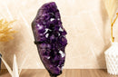 Amethyst Geode Cluster with AAA Dark Purple Grape Jelly Amethyst Points collective