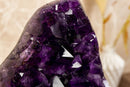 Amethyst Geode Cluster with AAA Dark Purple Grape Jelly Amethyst Points collective