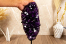 Amethyst Geode Cluster with AAA Dark Purple Grape Jelly Amethyst Points collective