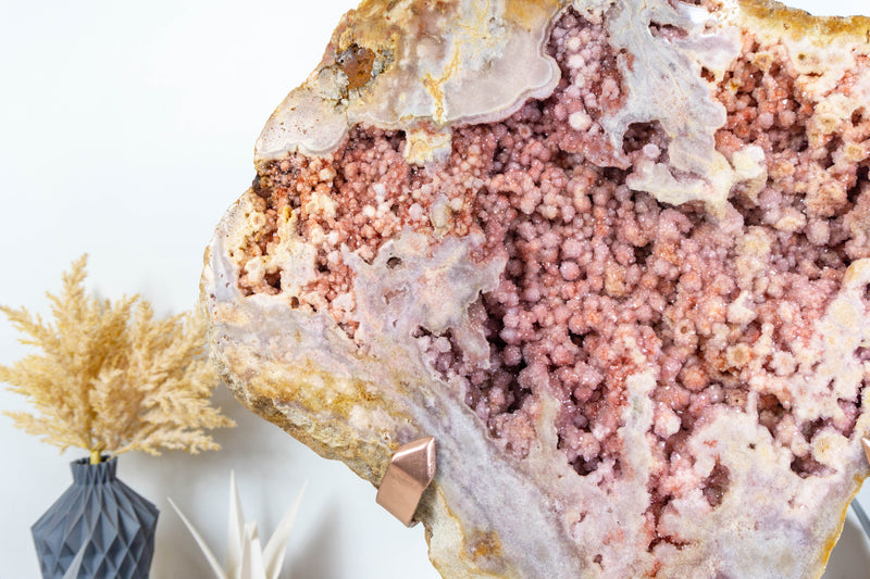 Gallery Grade Large AAA Natural Pink Amethyst Geode - E2D Crystals & Minerals