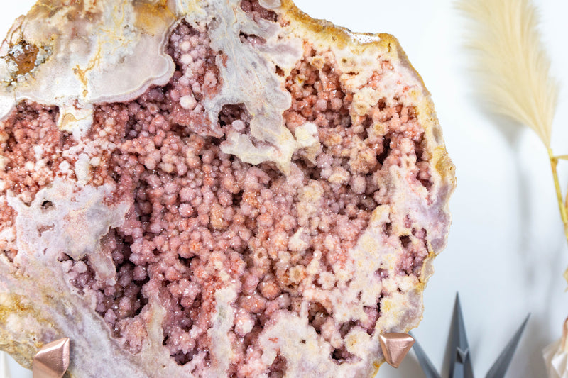 Gallery Grade Large AAA Natural Pink Amethyst Geode - E2D Crystals & Minerals