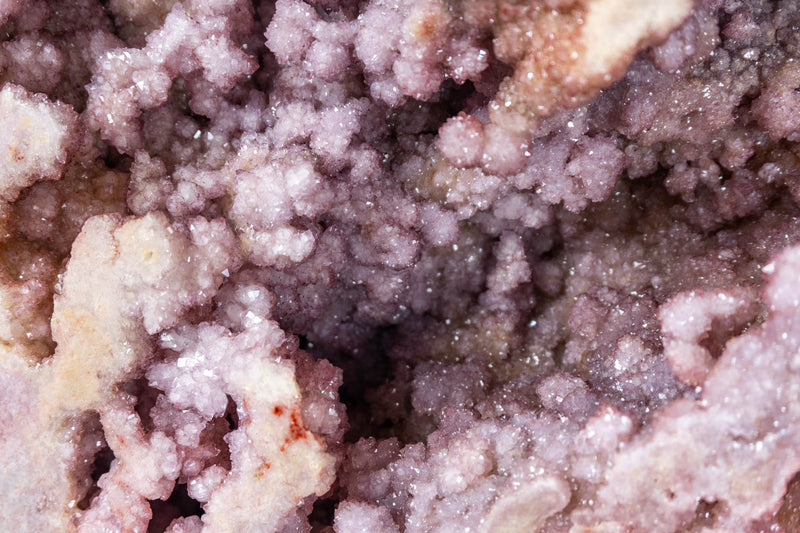 Museum AAA Natural Pink Amethyst Geode Sparkly Rose Amethyst Druzy - 64 Lb X Large - E2D Crystals & Minerals