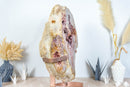 Museum AAA Natural Pink Amethyst Geode Sparkly Rose Amethyst Druzy - 64 Lb X Large - E2D Crystals & Minerals