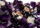 Rare Large AAA Amethyst Cluster with Calcite and Cristobalite - E2D Crystals & Minerals