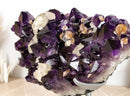 Rare Large AAA Amethyst Cluster with Calcite and Cristobalite - E2D Crystals & Minerals