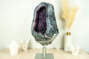 Rare World-Class Amethyst Geode with White and Blue Lace Agate