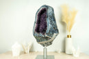 Rare World-Class Amethyst Geode with White and Blue Lace Agate