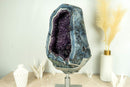 Rare World-Class Amethyst Geode with White and Blue Lace Agate