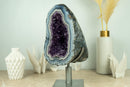 World-Class Amethyst Geode with White and Blue Lace Agate