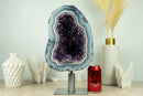 World-Class Amethyst Geode with White and Blue Lace Agate
