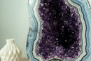 World-Class Amethyst Geode with White and Blue Lace Agate