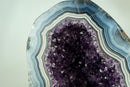 World-Class Amethyst Geode with White and Blue Lace Agate