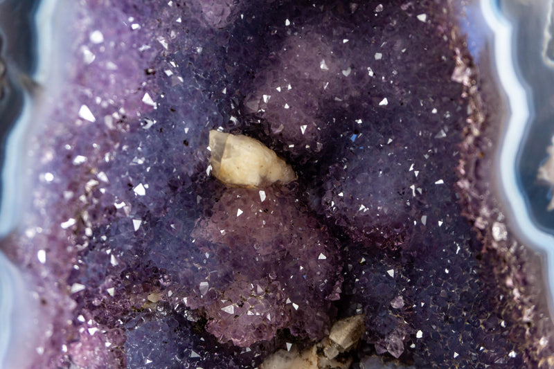 Small Banded Agate with Purple Galaxy Amethyst Geode collective