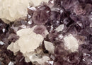 Amethyst Cluster with Flower Crystal Calcite on Metal Stand collective