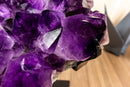 Amethyst Cluster with X-Large Rich Dark Deep Purple Druzy Points collective