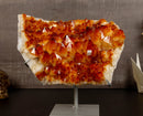 Deep Orange Citrine Flower Cluster on Stand collective