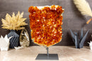 Natural Dark Orange Citrine Cluster AAA Citrine Crystal Druzy collective