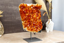 Natural Dark Orange Citrine Cluster AAA Citrine Crystal Druzy collective