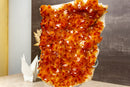 Natural Dark Orange Citrine Cluster AAA Citrine Crystal Druzy collective