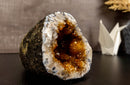 Citrine Geode Cathedral with Flower Stalactites collective