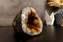 Citrine Geode Cathedral with Flower Stalactites collective