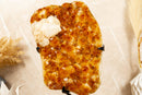 Large Orange Citrine Geode Cluster with Calcite collective