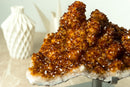 Beautiful Orange Cognac Citrine with Stalactite Flower Formations