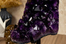 Large Amethyst Geode Cluster with AAA, Dark Purple Grape Jelly Amethyst Points collective