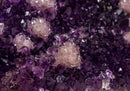 Unique Deep Dark Purple Amethyst with Crystal Calcite Inclusions collective