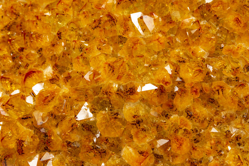 Large Yellow Citrine with Goethite Cluster on Stand collective