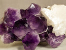 Large Amethyst & Calcite Cluster, Aaa Quality Natural Extra Deep Purple Color collective