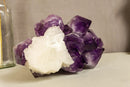 Large Amethyst & Calcite Cluster, Aaa Quality Natural Extra Deep Purple Color collective