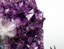 Large and Deep Purple Amethyst Cluster with Golden Goethite collective
