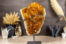 Large Citrine Crystal Flower Rosette on Stand collective