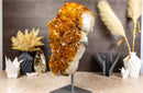 Large Citrine Crystal Flower Rosette on Stand collective