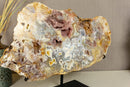 Pink Amethyst Slab on Stand of Aaa World Class Quality collective