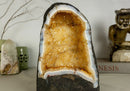 Small Deep Yellow Citrine Crystal Geode - E2D Crystals & Minerals