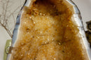 Small Deep Yellow Citrine Crystal Geode - E2D Crystals & Minerals