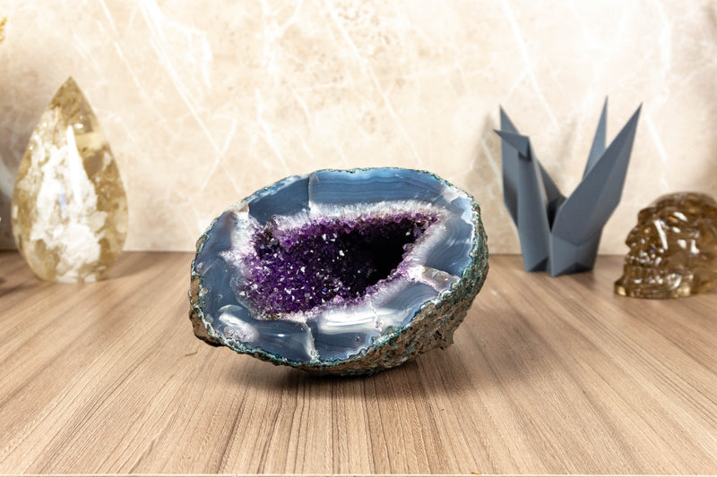 Small Amethyst and Agate Geode Cave collective