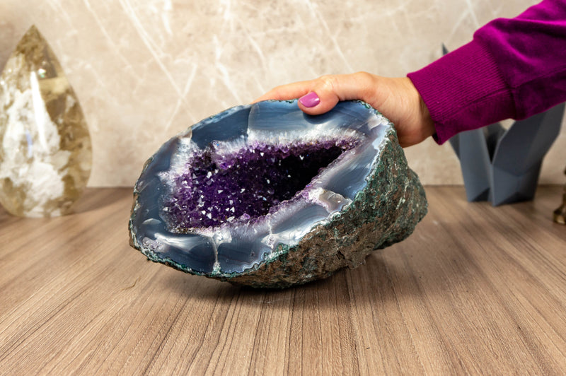 Small Amethyst and Agate Geode Cave collective