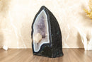 Small Banded Agate Cathedral Cave with Amethyst Druzy collective