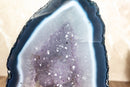 Small Banded Agate Cathedral Cave with Amethyst Druzy collective