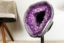 Gallery Grade X-Large Amethyst Geode Cave with Rare Druzy Clusters - E2D Crystals & Minerals